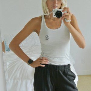 Lululemon Racerback White Tank Top.